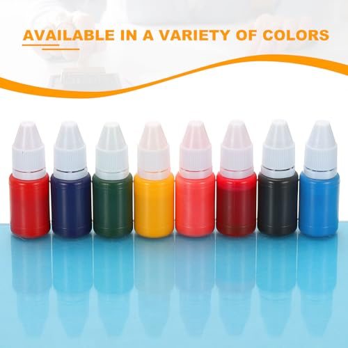 0.33oz Refill Ink for Stamps and Ink Pads, 6Pcs 10ml Stamp Pad Ink Refill view 4