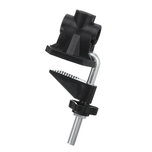 0.47" Hole Dia. Desk Clamp, Black — PATIKIL