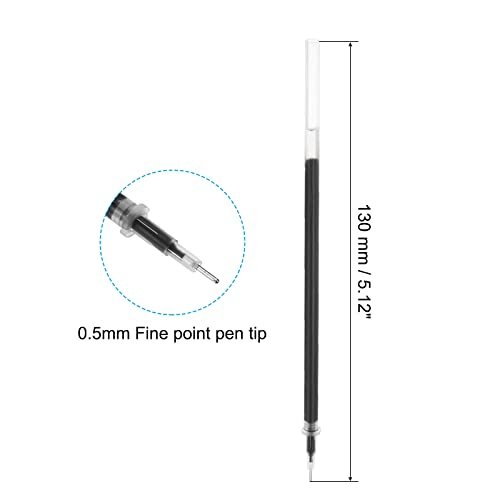0.5mm Ink Pen Refills Black, 50 Pcs Gel Pen Refills Ballpoint Pen Ink view 2
