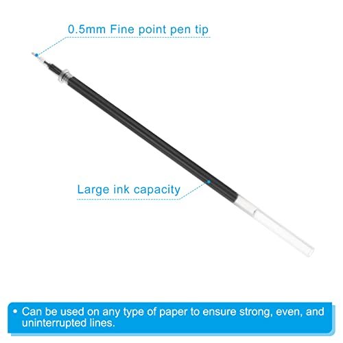 0.5mm Ink Pen Refills Black, 50 Pcs Gel Pen Refills Ballpoint Pen Ink view 4