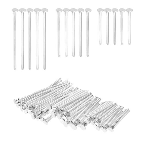 0.6/0.8/1Inch Flat Head Pins Jewelry Making 600Pcs Silver Tone — PATIKIL