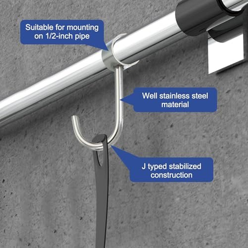 0.63" Closet Rod Hooks view 3
