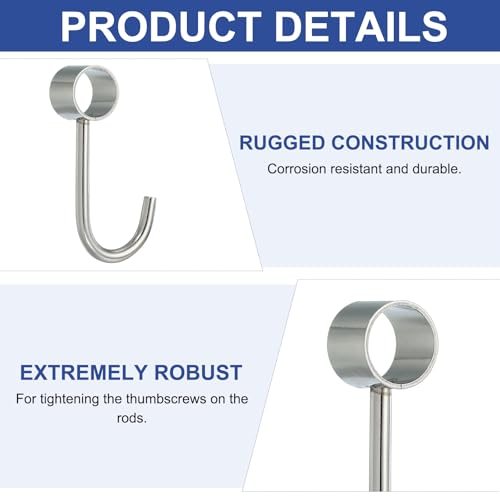 0.63" Closet Rod Hooks view 5