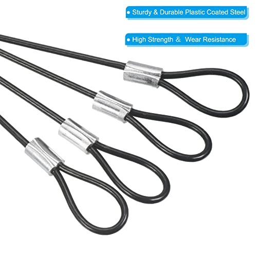 0.67ft Safety Cable Lock Stainless Steel 2mm view 4