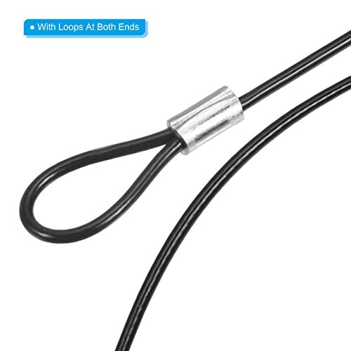 0.67ft Safety Cable Lock Stainless Steel 2mm view 5
