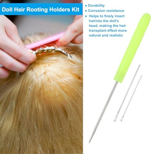 0.6mm/0.8mm Doll Hair Rooting Knitting Needles Kit view 3