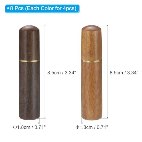 0.7" OD Wooden Sewing Needle Storage Holder Set Multicolored, Portable view 2
