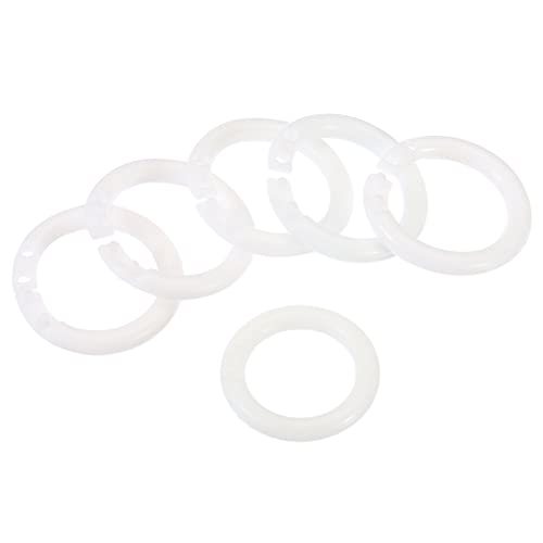 0.8" OD 0.6" ID Loose Leaf Rings Binder Plastic O Rings 50Pcs — PATIKIL