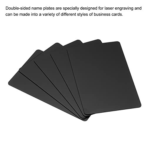 0.8mm Metal Business Cards, 5 Pack Blank Name Card Laser Engraving view 4