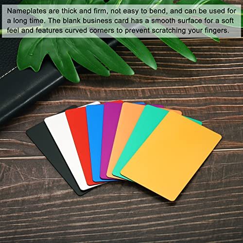 0.8mm Metal Business Cards, 5 Pack Blank Name Card Laser Engraving view 5