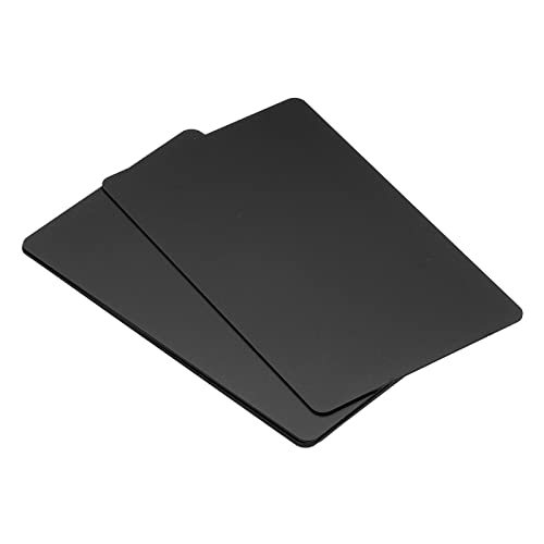 0.8mm Metal Business Cards, 5 Pack Blank Name Card Laser Engraving — PATIKIL