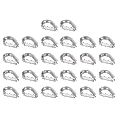 1/16" (2mm) Wire Rope Thimble M2 Cable Thimbles Rigging 26 Pcs — PATIKIL
