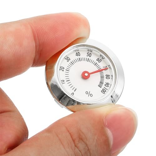 1.1Inch Round Indoor Outdoor Hygrometer, Mini Humidity Monitor Gauge No view 5