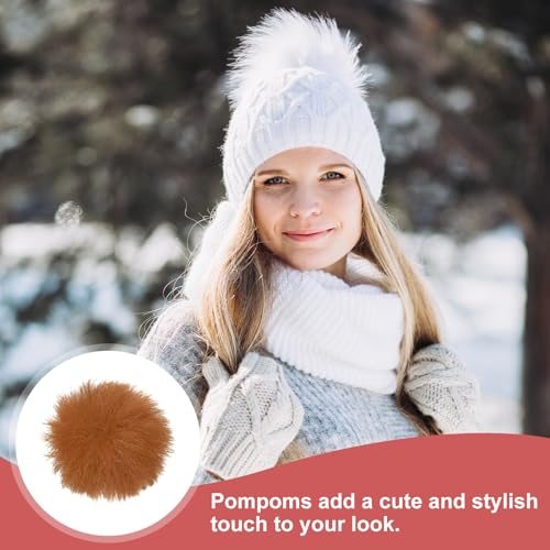 1.2" Faux Fur Pom Poms view 5