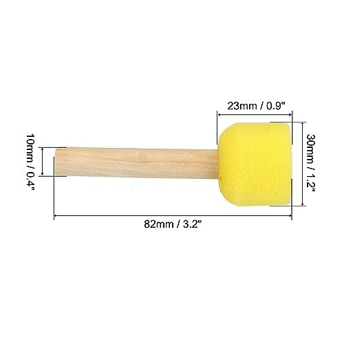 1.2" Paint Sponges - 40 Pack Round Sponge Foam Brushes view 2