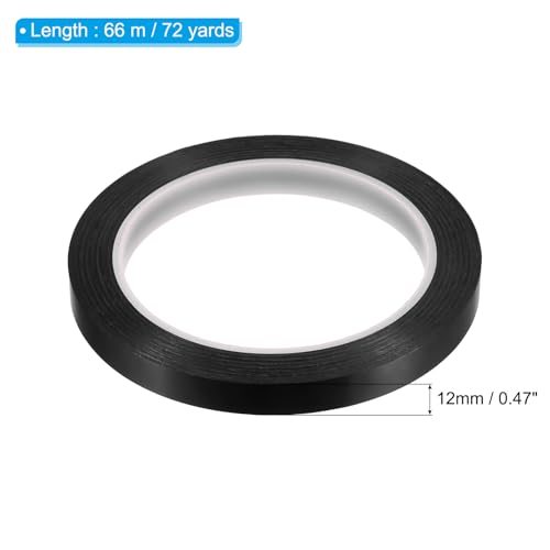 1/2" Whiteboard Tape 5pcs 72 Yard Thin Dry Erase Tape, Black view 2