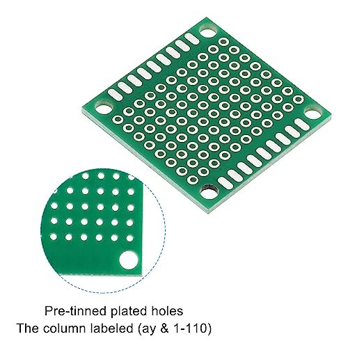 1.2"x1.2" PCB Board Circuit 24 Pcs Solderable Breadboard Green view 4