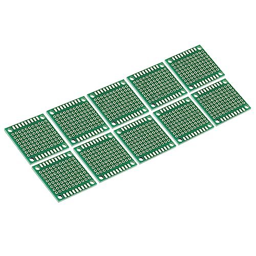 1.2"x1.2" PCB Board Circuit 24 Pcs Solderable Breadboard Green — PATIKIL