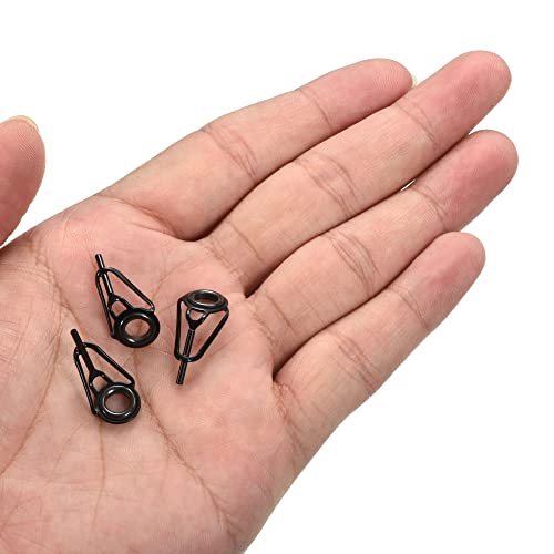 1.2mm Tube Dia Fishing Rod Tips Repair Kit, 3pcs Stainless Steel Black view 5