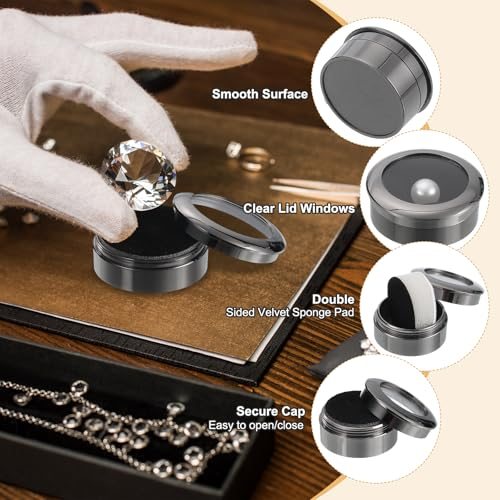 1.2x0.6 Inch Small Gemstone Display Case, 1 Pcs Loose Diamond Display Box view 3