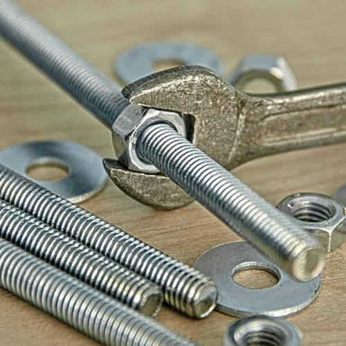 1/4"-20 UNC 304 Stainless Steel Fully Threaded Rod, 10Pcs x 5.5" Long view 4