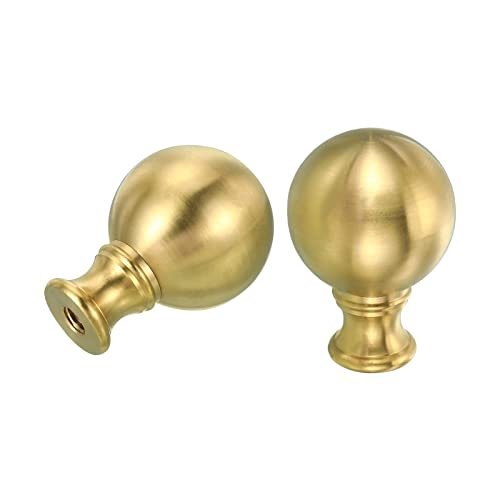 1/4-27 Lamp Finial Ball Cap Knob, Lamp Shade Harp Top Screw Decoration view 3