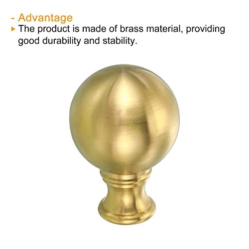 1/4-27 Lamp Finial Ball Cap Knob, Lamp Shade Harp Top Screw Decoration view 4