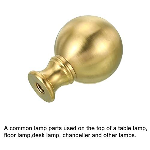 1/4-27 Lamp Finial Ball Cap Knob, Lamp Shade Harp Top Screw Decoration view 5