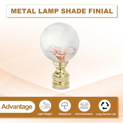 1/4-27 Lamp Finial Cap for Lampshade Harp Top view 3