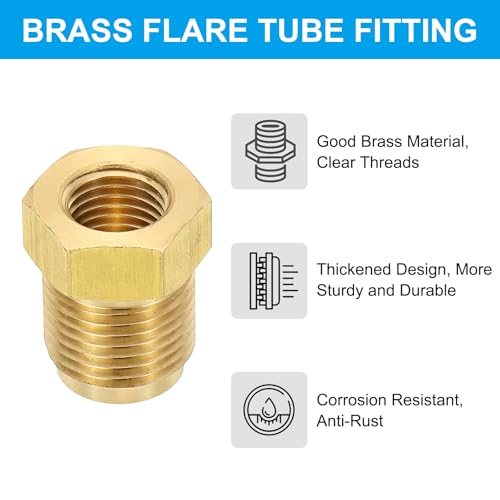 1/4" Female x 3/8" Male Flare Connectors view 4