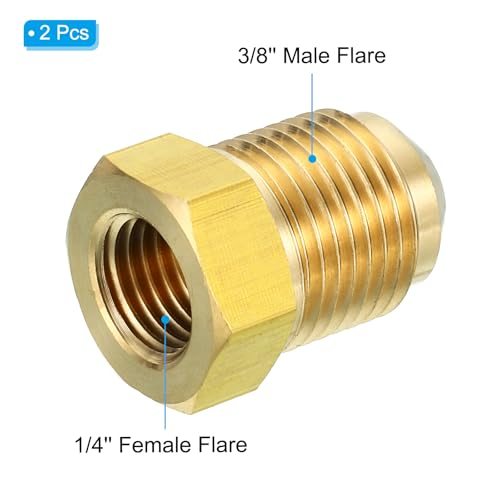 1/4 Inch Female Flare x 3/8 Inch Male Flare Connectors view 3
