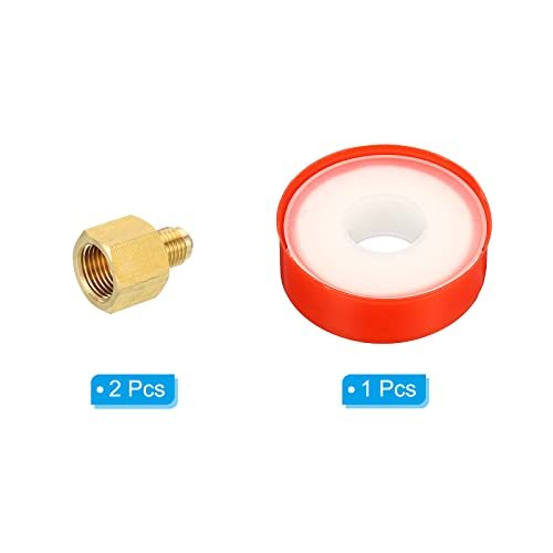 1/4 SAE Male x 3/8 SAE Female Brass Flare Tube Fitting view 3