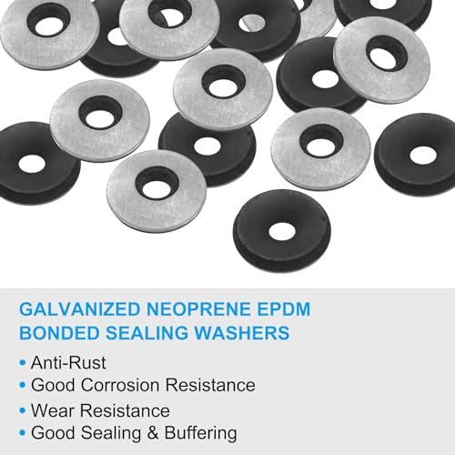 1/5" x5/9" EPDM Bonded Sealing Washers view 3