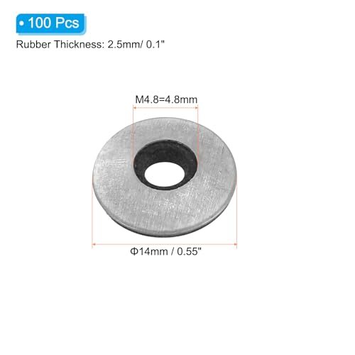 1/5" x5/9" EPDM Bonded Sealing Washers view 2