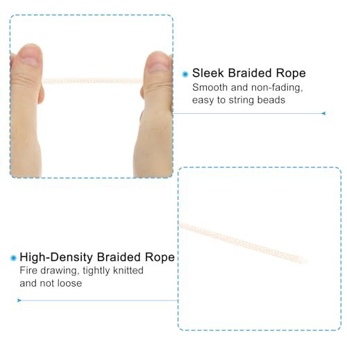 1.5mm x 109 Yard Nylon Satin Cord, Nylon Beading String Knotting Cord view 3