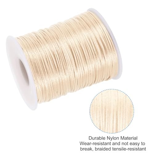 1.5mm x 109 Yard Nylon Satin Cord, Nylon Beading String Knotting Cord view 4