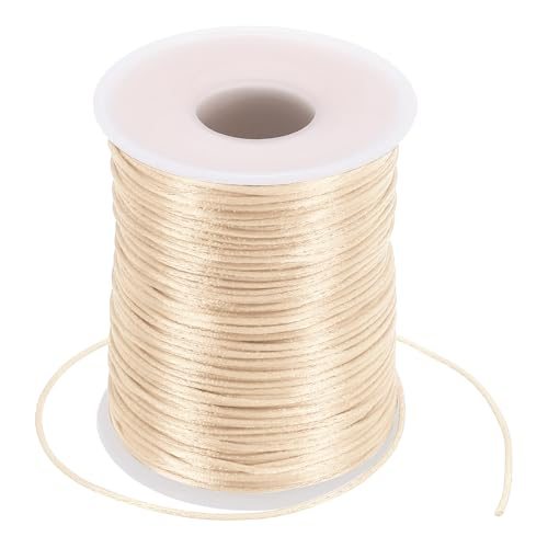 1.5mm x 109 Yard Nylon Satin Cord, Nylon Beading String Knotting Cord — PATIKIL