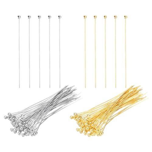 1.6" Ball Pins Jewelry Making Headpins Straight Pins Findings — PATIKIL