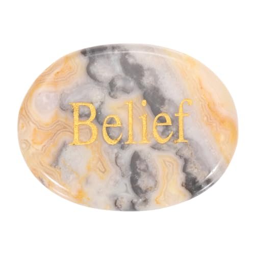 1.7"x1.3", Oval Crystal Stone, Inspirational Pocket Rock Anxiety Crystals — PATIKIL