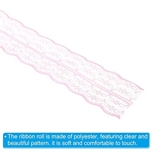 1.8 Inch Wide 25 Yards Lace Trim Ribbon, Sewing Lace Roll Gift Package view 4