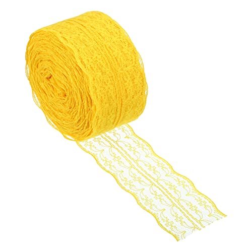 1.8 Inch x 25 Yards Lace Trim Ribbon, Non-Stretch Lace Sewing Roll Gift — PATIKIL