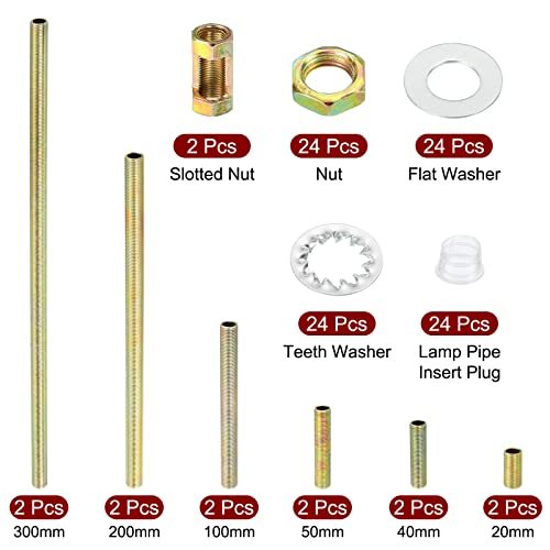 1/8IP Thread Lamp Repair Hardware Assortment Pack, 2 Set view 3
