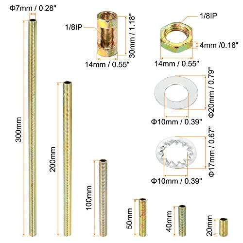 1/8IP Thread Lamp Repair Hardware Assortment Pack, 2 Set view 2
