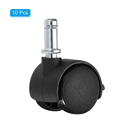 1 Inch Swivel Casters, 10 Pack Nylon 360 Degree Universal Circlip Swivel view 3