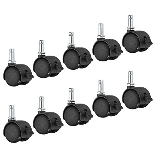 1 Inch Swivel Casters, 10 Pack Nylon 360 Degree Universal Circlip Swivel — PATIKIL