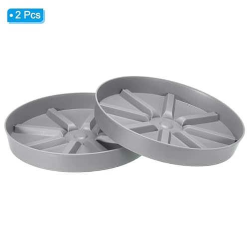 10.5 Inch Plant Saucers Tray, 2Pcs Durable Plastic Round Flower Pot Drip view 3