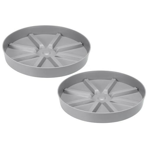 10.5 Inch Plant Saucers Tray, 2Pcs Durable Plastic Round Flower Pot Drip — PATIKIL