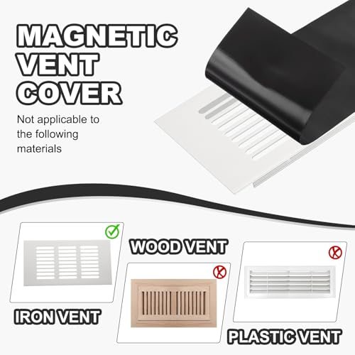 10" x 10" Magnetic Vent Cover, Floor Wall Air Registers Cover Magnet Vent view 4