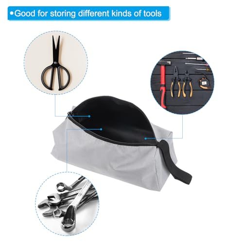 10" Zipper Tool Pouch, Multipurpose Tool Bag Waterproof Tote Bag Storage view 5