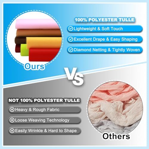 100% Polyester Tulle Fabric Rolls, Tutu Skirts, Table Skirt view 3